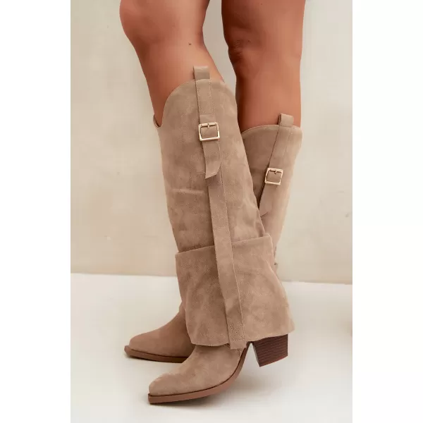  Női csizma BOTO 7699A KHAKI 