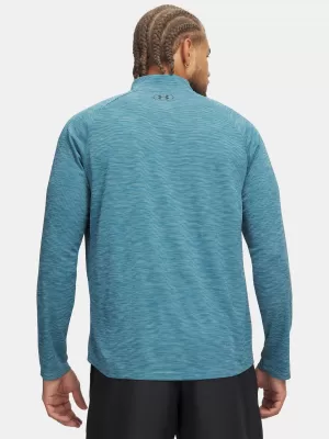 Férfi póló UNDER ARMOUR TECH TEXTURED 1/2 ZIP 1382797-466 KÉK