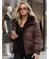 Női kabát DSTREET TY6006 BARNA