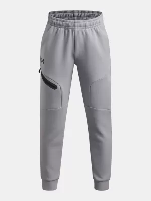 Fiúk melegítőnadrágja UNDER ARMOUR UA B UNSTOPPABLE FLC JOGGER 1386689-012 SZÜRKE
