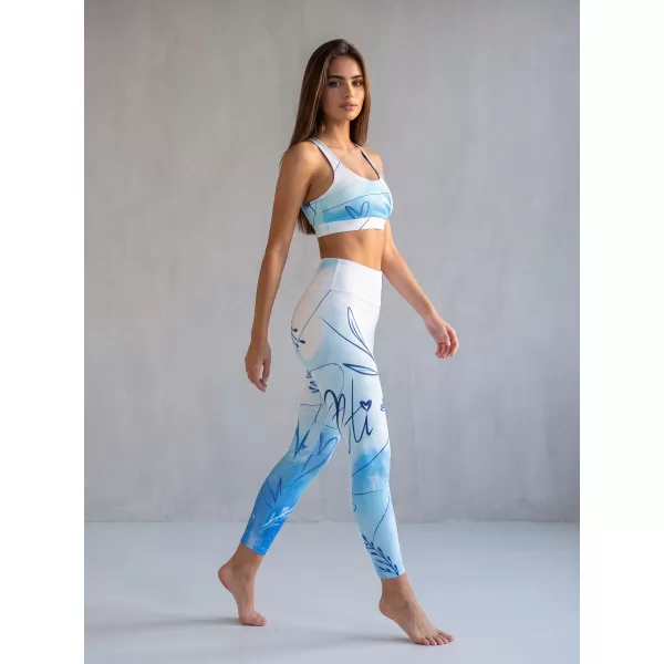  Női prémium hosszú leggings (új méretek) ALTISPORT VOJ/ALW083LEG05 FEHÉR KÉK 