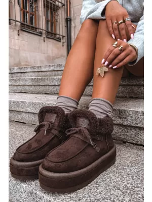 Női cipők BIG STAR SHOES UU274214 BARNA/BÉZS ÁRNYÉKOK