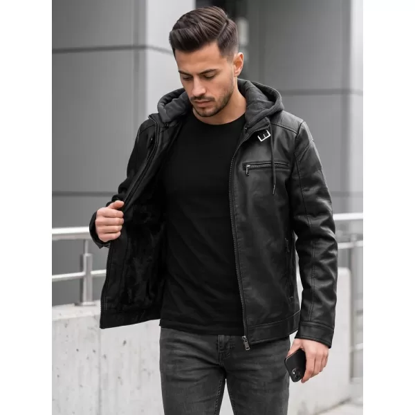  Férfi dzseki DSTREET TX5149 FEKETE 