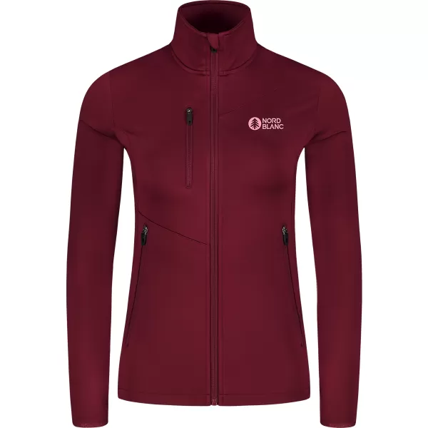  Női powerfleece pulóver NORDBLANC CRISP NBSFL8338 BURGUNDIA 