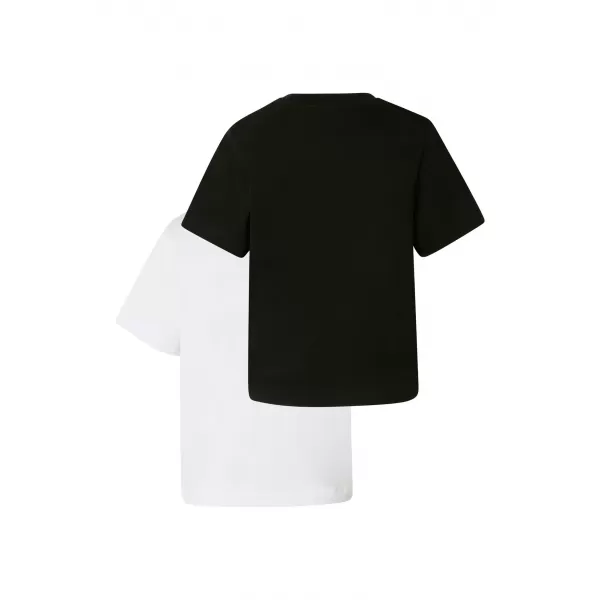  Női póló URBAN CLASSICS TB8574A-03102 FEKETE/FEHÉR 