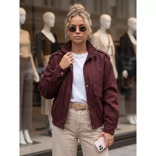  Női kabát DSTREET TY6066 BURGUNDIA 