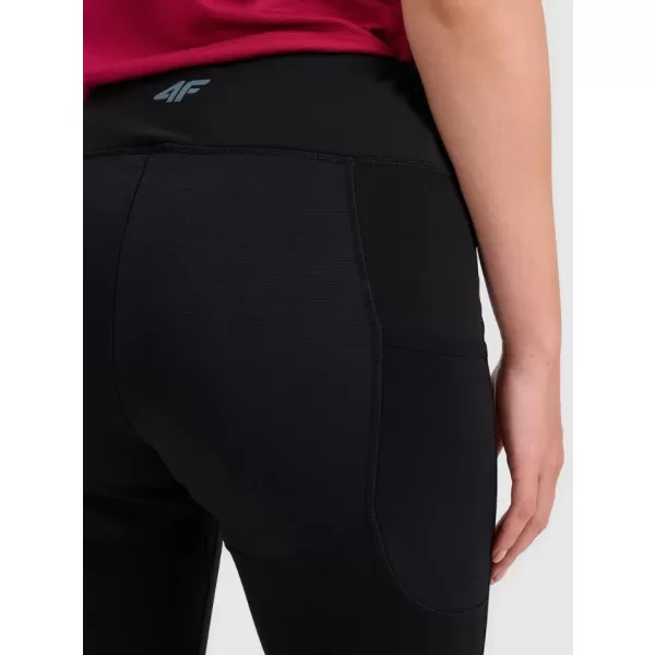  Női leggings 4F WAW25TFTIF373 MÉLYFEKETE 
