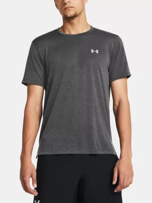 Férfi póló UNDER ARMOUR LAUNCH CAMO SHORTSLEEVE 1386681-025 SZÜRKE