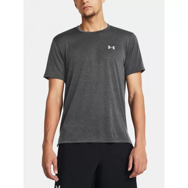  Férfi póló UNDER ARMOUR LAUNCH CAMO SHORTSLEEVE 1386681-025 SZÜRKE 