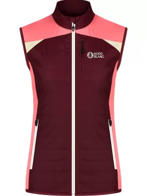 Női mellény NORDBLANC DELL NBWJL8332 BURGUNDIA