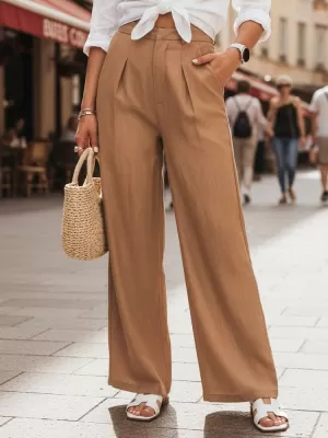 Női nadrág DSTREET UY3077 KARAMELLA
