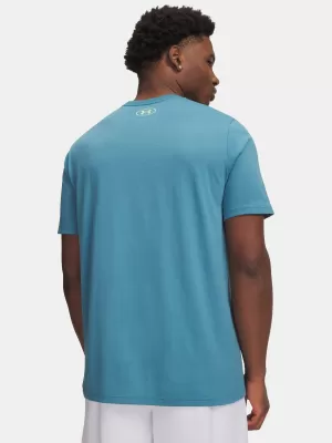 Férfi póló UNDER ARMOUR TEAM ISSUE WORDMARK SS 1329582-466 KÉK