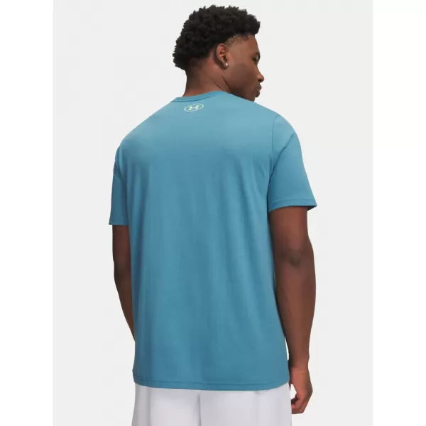  Férfi póló UNDER ARMOUR TEAM ISSUE WORDMARK SS 1329582-466 KÉK 