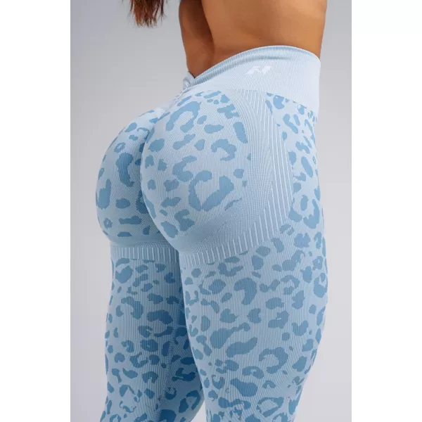  Kompressziós push-up leggings leopárdmintával NEBBIA PRIMAL 849 KÉK LEOPÁRD 