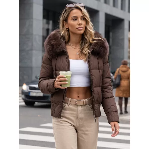  Női kabát DSTREET TY5829 BARNA 