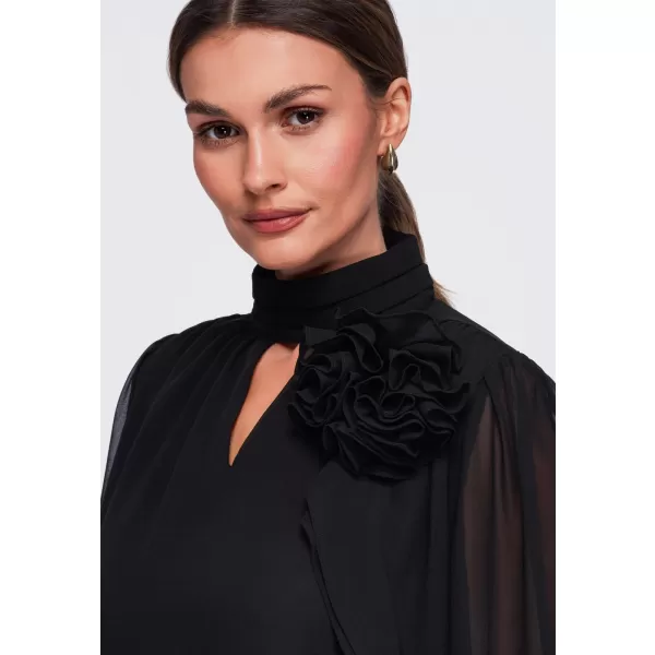  Női blúz OMBRE OW-TS-E0085 FEKETE 