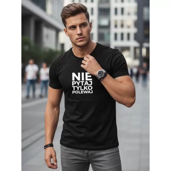  Férfi póló DSTREET NX0113R-BK FEKETE 