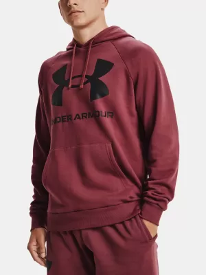 Férfi pulóver UNDER ARMOUR RIVAL FLEECE BIG LOGO HD 1357093-652 PIROS