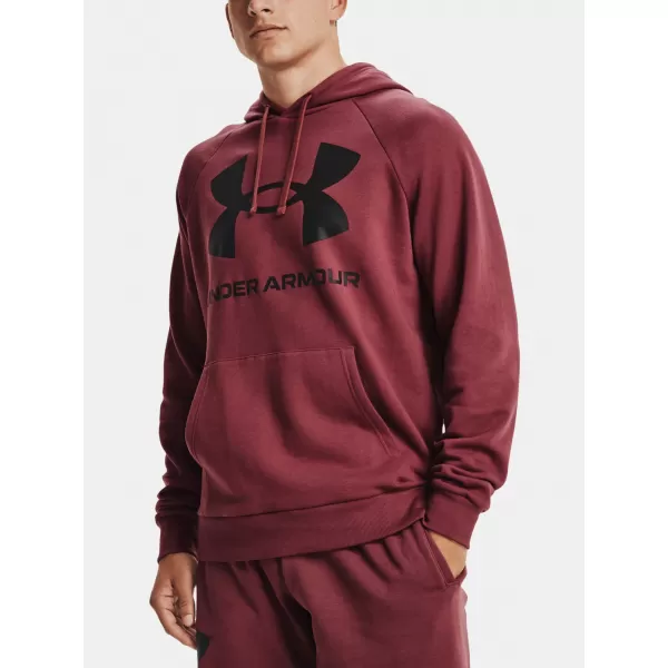  Férfi pulóver UNDER ARMOUR RIVAL FLEECE BIG LOGO HD 1357093-652 PIROS 