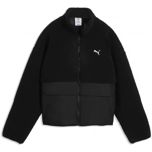  Női kabát PUMA RE:FIBRE SHERPA JACKET W 69456701 PUMA FEKETE 