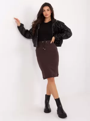 Női szoknya BASIC FEEL GOOD RV-SD-4793-1.32 SÖTÉTBARNA