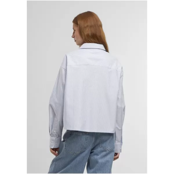  Női ing URBAN CLASSICS TB8171 VILÁGOS HORIZONT KÉK/FEHÉR 