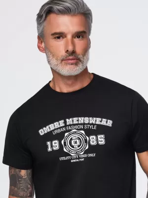 Férfi póló OMBRE OM-TSPT-0297 FEKETE