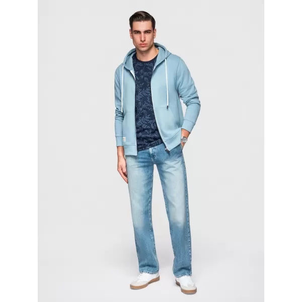  Férfi pulóver OMBRE OM-SSBZ-0272 KÉK 