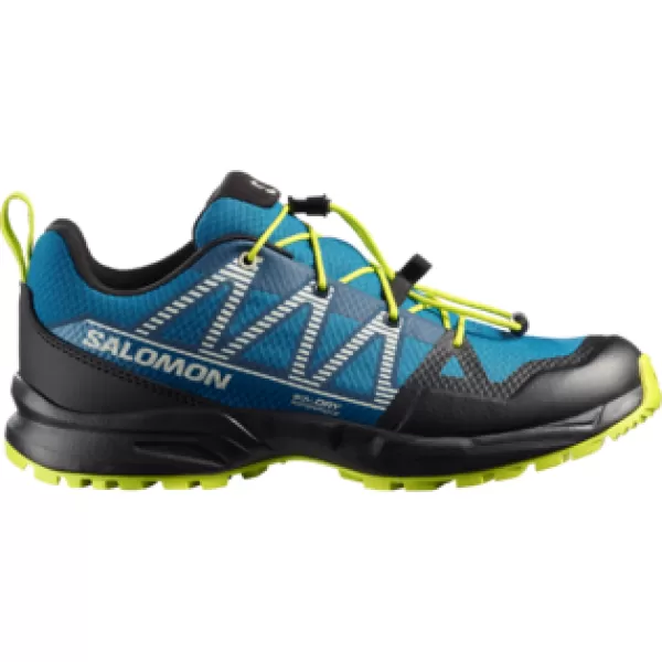  Gyerekcipők SALOMON OUTSCAPE WATERPROOF L49212500 MYKONOS KÉK/FEKETE/SAVAS MÉSZ 
