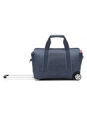 Utazótáska kerekeken REISENTHEL ALLROUNDER TROLLEY HALSZÁLKÁS SÖTÉTKÉK
