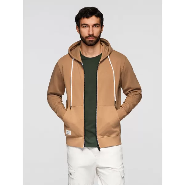  Férfi pulóver OMBRE OM-SSBZ-0272 BARNA 
