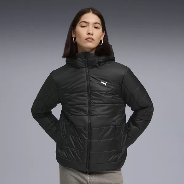  Női kabát PUMA ESS HOODED PADDED JACKET 68523101 PUMA FEKETE 