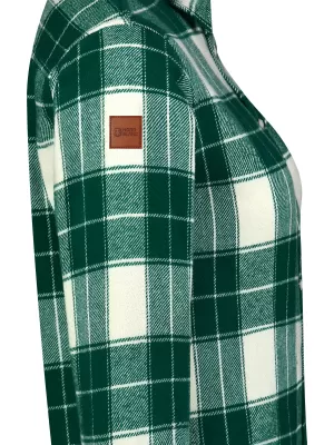 Női flanel ing NORDBLANC WILLOW NBSSL8371 ZÖLD