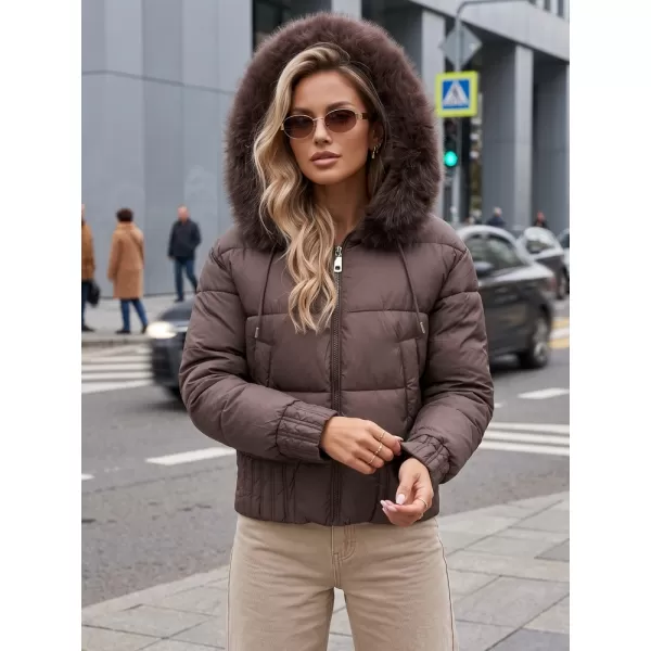  Női kabát DSTREET TY5831 BARNA 
