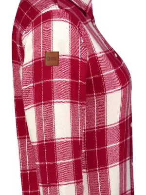 Női flanel ing NORDBLANC WILLOW NBSSL8371 PIROS
