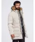 Férfi parka OMBRE OM-JALJ-0310 KRÉM