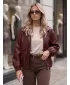 Női kabát DSTREET TY6069 BURGUNDIA