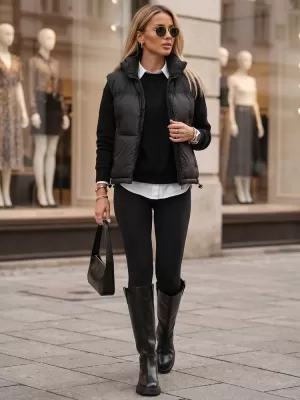 Női mellény DSTREET TY5970 FEKETE