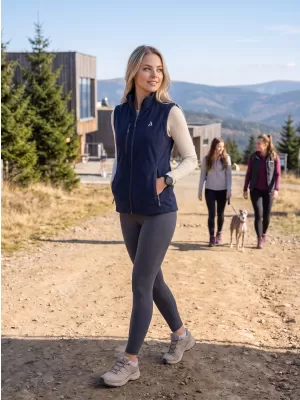 Női gyapjú mellény ALTISPORT ALW002525 SÖTÉTKÉK