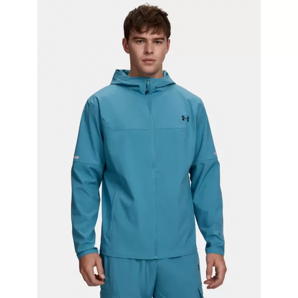  Férfi dzseki UNDER ARMOUR UA TECH UTILITY WOVEN JCKT 6004967-466 KÉK 