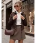 Női kabát DSTREET TY5881 BARNA