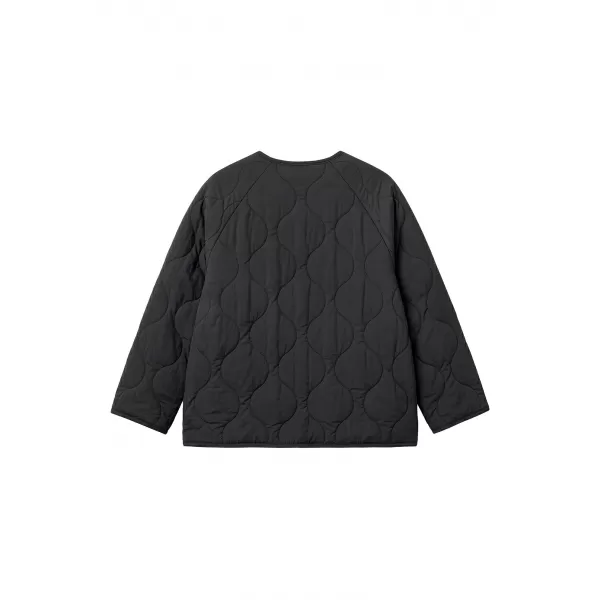  Lány steppelt kabát URBAN CLASSICS UCK7175-00007 FEKETE 