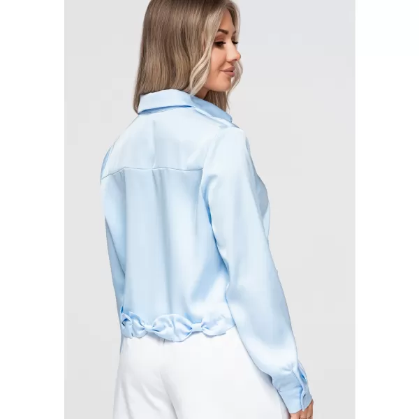  Női ing OMBRE OW-SH-E0059 KÉK 