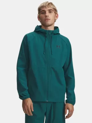 Férfi dzseki UNDER ARMOUR VIBE WOVEN JACKET 6003001-338 ZÖLD