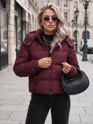 Női kabát DSTREET TY5749 BURGUNDIA