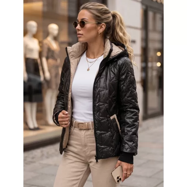  Női kabát DSTREET TY5803 FEKETE 