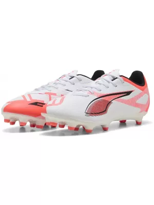 Futballcipők PUMA ULTRA 5 PLAY FG/AG 108169-01 FEHÉR/FEKETE/VILÁGÍTÓ VÖRÖS