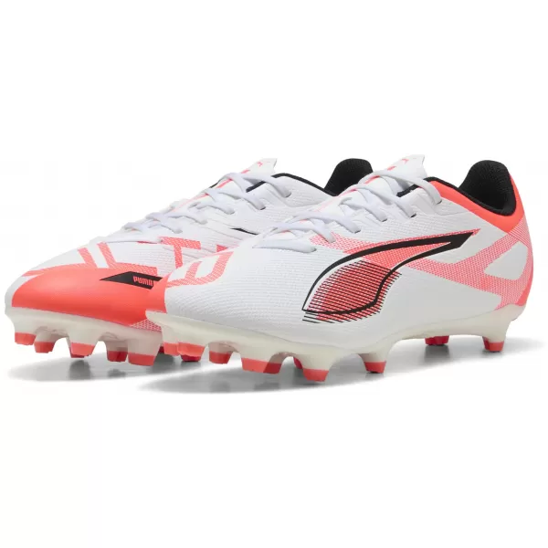  Futballcipők PUMA ULTRA 5 PLAY FG/AG 108169-01 FEHÉR/FEKETE/VILÁGÍTÓ VÖRÖS 