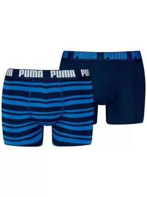 Férfi boxerek PUMA MEN EVERYDAY HERITAGE STRIPE BOXER 93832601 KÉK