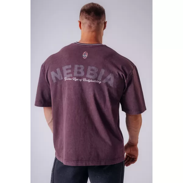  Férfi pólók NEBBIA OLYMPIA HEAVYWEIGHT COTTON 941 BORDÓ 